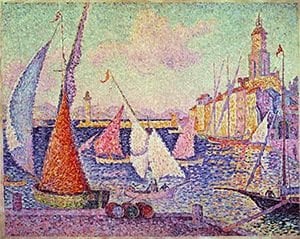 Saint-Tropez, le quai, Paul Signac, 1899